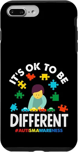 Vista 12 de Ok to Be Different Autism Awareness Puzzle Piece Ribbon Case para iPhone 17