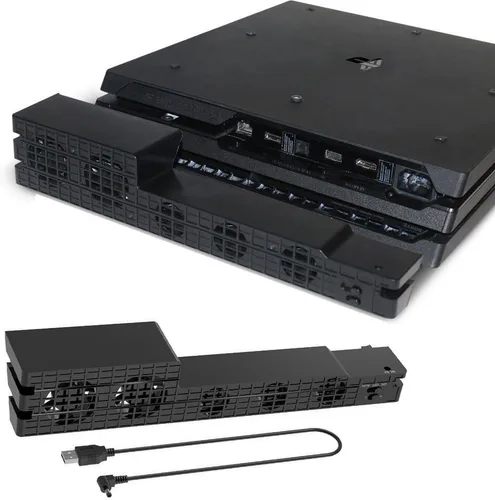 Vista 7 de ElecGear - Ventilador de refrigeración para radiador externo con sensor de temperatura para Sony PlayStation 4 Pro