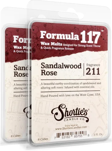 Vista 6 de Shortie's Candle Company Cedar Ridge - Paquete múltiple de cera para derretir – 2 barras altamente perfumadas de 3 onzas (6 onzas en total) – Hecho