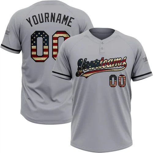 Vista 40 de Camisetas de béisbol personalizadas con dos botones, camisetas de sóftbol personalizadas con logotipo de nombre cosido para hombres, mujeres