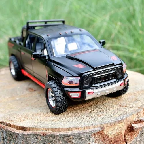 Vista 6 de Camioneta de juguete para niños de 4 a 7 años, modelo de metal fundido a presión, camiones de juguete con puertas abiertas, autos de juguete
