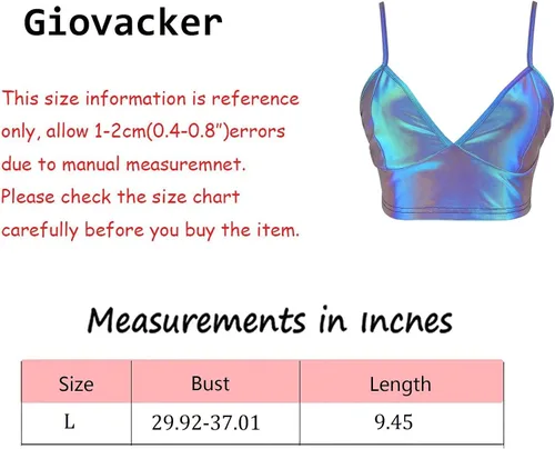 Vista 2 de Giovacker - Chaleco de tirantes reflejantes para mujer, L