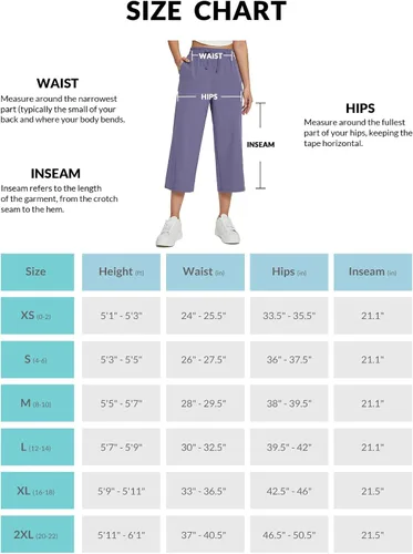 Vista 7 de BALEAF Pantalones capri de pierna ancha para mujer, pantalones holgados de secado rápido, bolsillos UPF50+ atléticos, casuales, entrenamiento, yoga