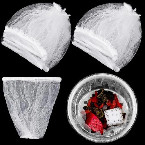 Vista 8 de Suclain - 500 bolsas de malla desechables para coladores de fregadero de cocina, bolsa de basura elástica para fregaderos de cocina, filtro