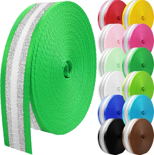 Vista 15 de Cintas de nailon de 1,5 pulgadas y 2 pulgadas, 9 m, correa de nailon para mochila, correas de cinturón de nailon para equipaje