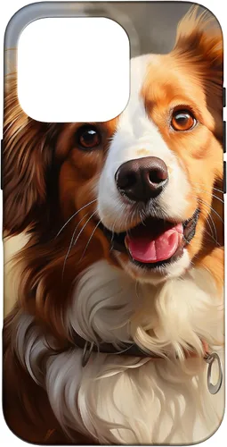 Vista 20 de iPhone 16 Kooikerhondje Portrait Colour Artwork Case