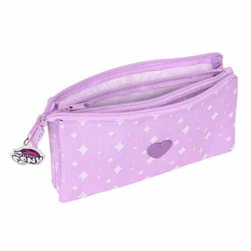 Vista 4 de Portatodo Triple My Little Pony Lila (22 x 12 x 3 cm)