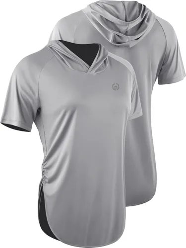 Vista 5 de NELEUS Camisa deportiva de manga larga para correr, de ajuste seco, para mujer