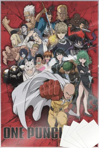 Vista 8 de One Punch Man - Póster de la serie de televisión (The Heroes) (Tamaño: 24" x 36") (póster laminado)