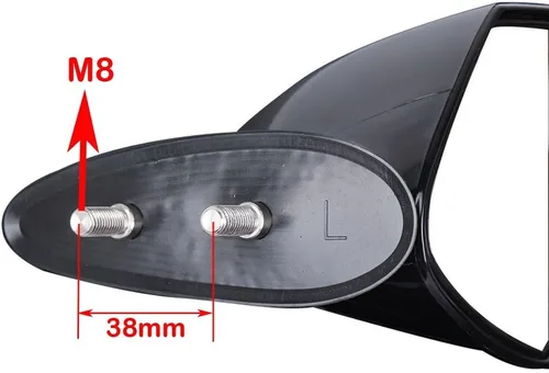 Vista 3 de WaveRunner VX Espejo lateral izquierdo compatible con Yamaha VX110 Deluxe Sport Cruiser (negro, F1S-U596B-10-00)