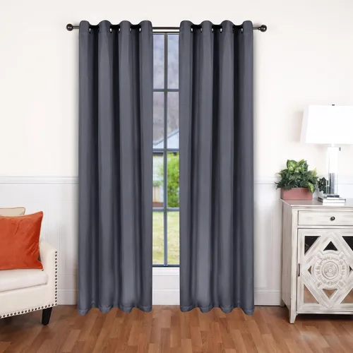 Vista 8 de BNM - Paneles de cortinas opacas para oscurecer la habitación, cortinas para cocina, dormitorio, oficina, ventanas de sala de estar, detalles