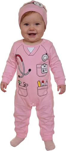 Vista 8 de Baby Halloween Costumes Long Sleeve Romper with Hat 0-24M Green