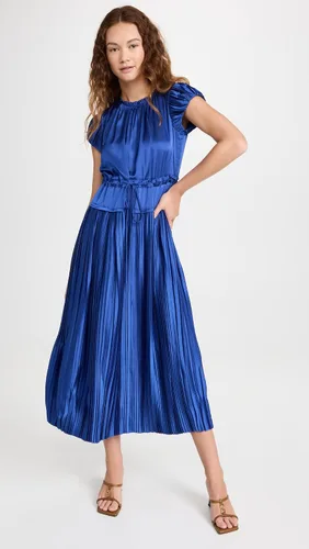 Vista 5 de Rebecca Taylor Vestido de manga plisada para mujer