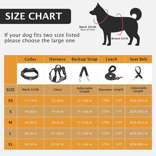 Vista 4 de IEUUMLER Arnés para perro sin tirones, chaleco reflectante con clip frontal con correa, cinturón de seguridad y correa de seguridad de respaldo, asa