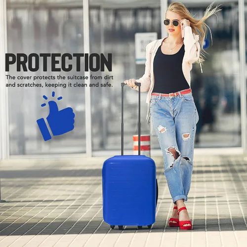 Vista 7 de Funda de equipaje de viaje I Protector de maleta aprobado por la TSA I Fundas de equipaje para maleta I Funda de maleta Bolsa I Protector