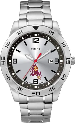 Vista 8 de Timex Tribute Reloj de cuarzo para hombre Citation de 42 mm con correa de acero inoxidable