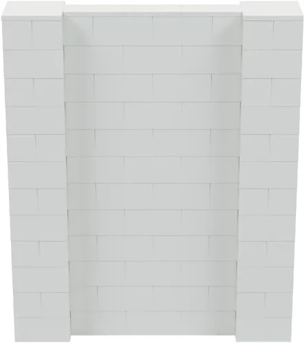 Vista 138 de EverBlock Kit de pared de 5 x 4 pies Bloques de construcción modulares Sistema de pared para edificios, pantallas y estructuras Divisor