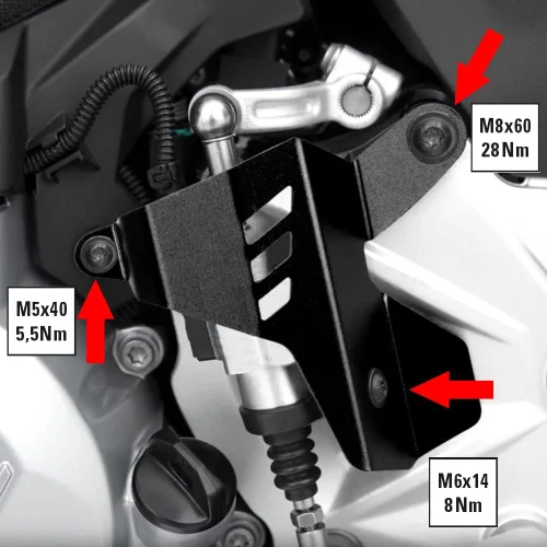 Vista 2 de Para BMW F850GS Adventure F750GS 2018-2022 Accesorios de motocicleta CNC Aluminio palanca de cambios Cubierta protectora F 850GS 750GS 850GS 850 750