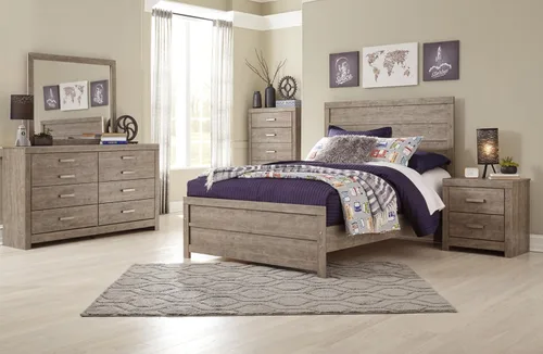 Vista 11 de Signature Design by Ashley Culverbach Farmhouse - Marco de cama de panel