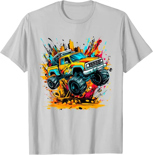 Vista 74 de Monster Trucks Are My Jam - Camiseta Monster Truck, Negro