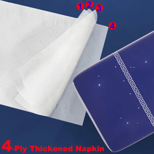 Vista 6 de Servilletas faciales suaves, papel higiénico, funda de bolsa, no en caja, tejido facial desechable, papel facial blanco, material de fibra de pulpa