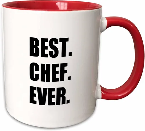 Vista 8 de 3dRose Best Chef Ever - Regalos de texto para los más grandes fanáticos de la cocina y la cocina del mundo, taza negra de dos tonos de 11 oz