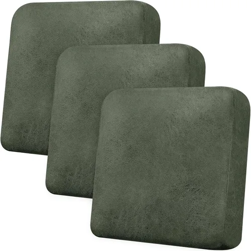 Vista 98 de Funda de cojín para sofá con aspecto de cuero, 1 unidad, elástica, para sala de estar, funda de cojín individual para sofá, protector de asiento