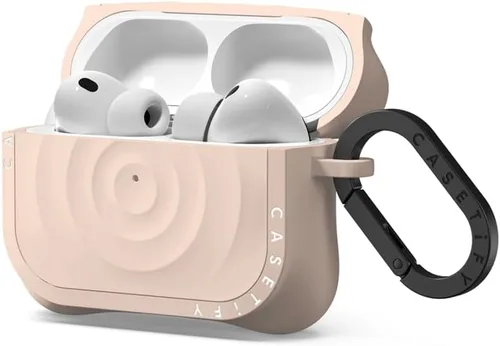 Vista 2 de CASETiFY Funda Ripple para Airpods Pro (3ª generación) con anillo - Avena
