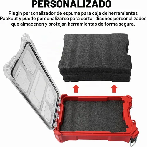 Vista 3 de 48-22-8435 Caja de herramientas de espuma para insertos de espuma Milwauke-e Packout (2PCS)