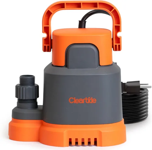 Vista 9 de Cleartide Bomba de agua sumergible de 1 HP, bomba de sumidero de 4500 GPH, enchufe portátil y trabajo para estanque, riego de jardín, piscina