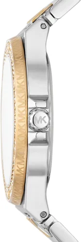 Vista 2 de Michael Kors Lennox- Reloj de acero inoxidable con tres manecillas