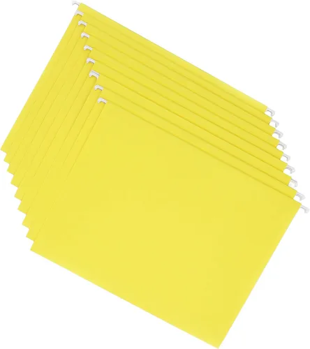 Vista 4 de Smead Carpeta colgante de colores, pestañas no incluidas, tamaño carta, amarillo, 25 por caja (64441)
