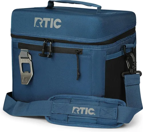 Vista 10 de RTIC 15 Latas Enfriador Cotidiano, Enfriador Portátil de Lado Suave Aislado para Almuerzo, Playa, Bebida, Viaje, Camping, Picnic, para Hombres