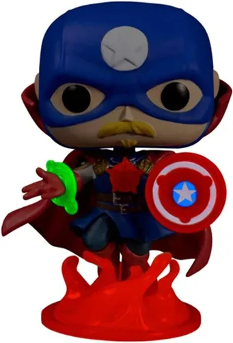 Vista 2 de Pop! Funko - Juego de 3 fundas acrílicas exclusivas de Marvel Infinity Warps GITD de Soldier Supreme 679, Iron Hammer 680, Arach-Knight 681, LE -679