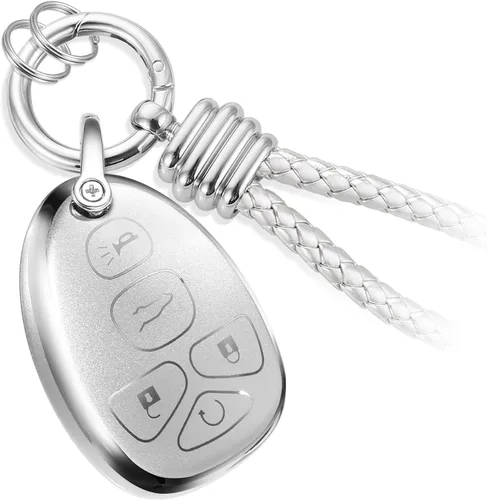 Vista 28 de Funda para Llavero Mercedes con Llavero de Cuerda Trenzada de Metal, Funda de Llave Suave Mejorada para Carcasa de Llavero Remoto Inteligente Sin
