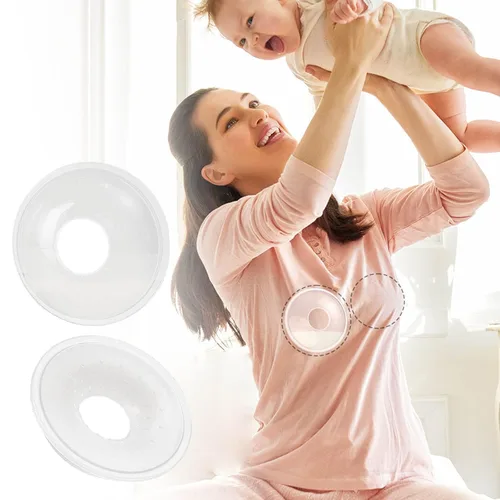Vista 7 de Yuly Colector de leche de silicona para mamás lactante, protector de pezones para mamá, protector de pezones reutilizable, 2 unidades de conchas