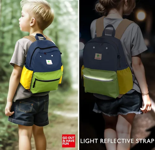Vista 8 de Mochilas para niños y niñas, mochila para jardín de infantes, escuela primaria, mochila para niños pequeños para la escuela y viajes, Aguacate - L