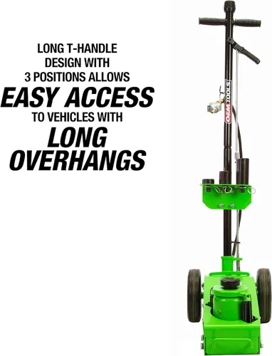 Vista 4 de OEMTOOLS 24851 Gato hidráulico de aire/hidráulico de 22 toneladas, gato de piso resistente, rango de elevación de 8-3/4" a 17-11/16", diseño