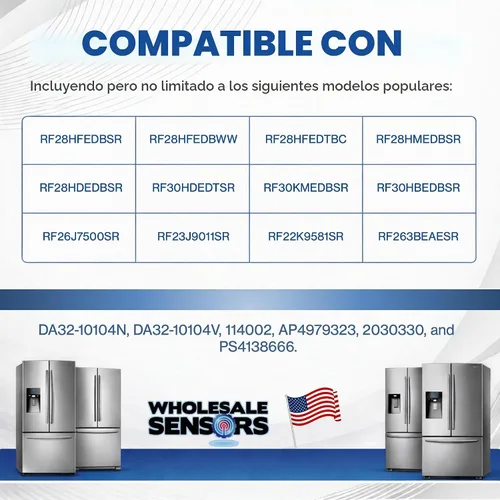 Vista 4 de Samsung DA32-10104N Sensor de temperatura de refrigerador de reemplazo con garantía de 24 meses