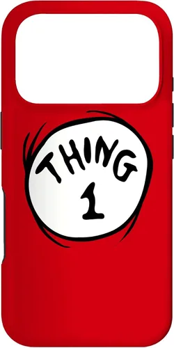 Vista 30 de Dr. Seuss Funda con emblema Thing 1 para iPhone 17