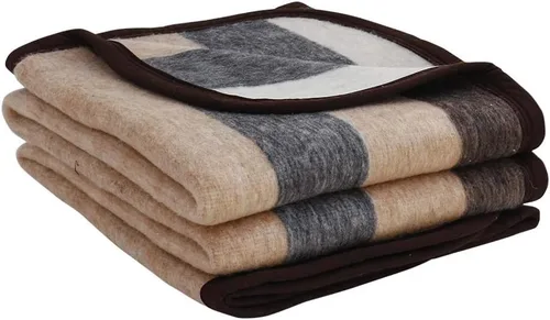 Vista 13 de Alpaca Warehouse Manta 100% natural de lana de alpaca y oveja, tamaño King, gruesa, pesada, cómoda, cálida, ideal para uso en exteriores, diseño a