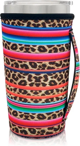 Vista 104 de Fundas Aislantes de Neopreno Portavasos con Asa para Vasos Tumbler de 20oz, Funda Reutilizable para Café Helado Para Tazas de Café de 30oz - 32oz