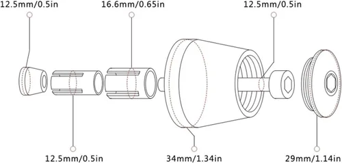 Vista 3 de Motocicleta para Suzuki V-Strom 250 650 1000 DL650 DL1000 DL250 Vstrom 2013-2018 7/8 pulgadas 0.866 in empuñaduras de manillar de motocicleta tapón