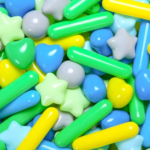 Vista 14 de Bolas para piscina de bolas STARBOLO para niños pequeños - Bolas de piscina de macaron a prueba de aplastamiento de plástico para niños pequeños