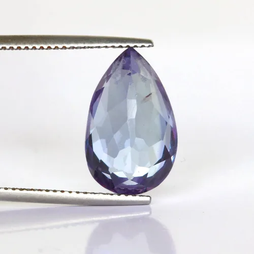 Vista 4 de REAL-GEMS 6. Piedra preciosa suelta con corte de pera de alejandrita que cambia de color para anillo, Gema, alejandrita