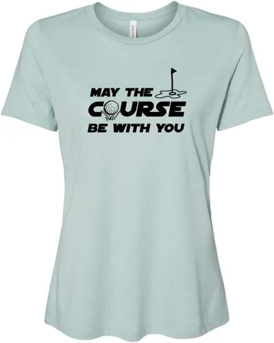 Vista 18 de Cute Women's Screen Printed Crew Neck Tee, Shirts With Sayings, Dusty Blue or Olive