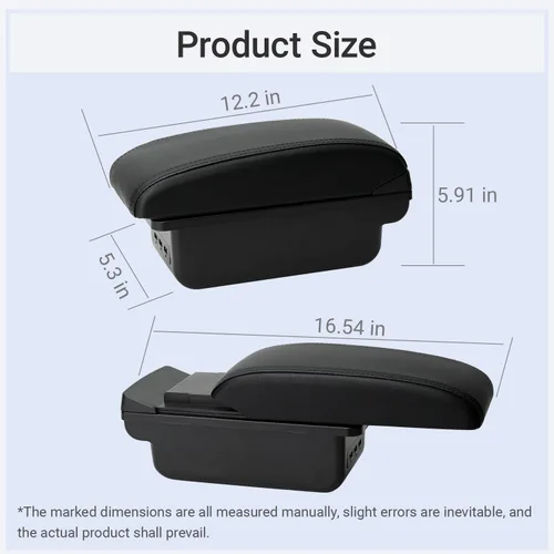 Vista 6 de Reposabrazos de Consola para Mini Cooper Coupe R50 R52 R53 R56 R57 R58 F55 F56 F57 Countryman (3 USB, Negro)