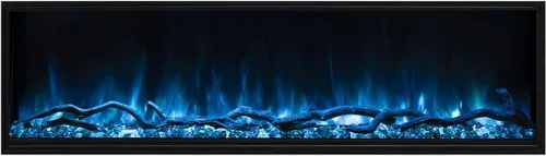 Vista 5 de Modern Flames Landscape Pro Slim - Chimenea eléctrica de pared integrada de 44 pulgadas