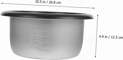 Vista 8 de Aleación de aluminio negra de repuesto para olla de arroz 4l