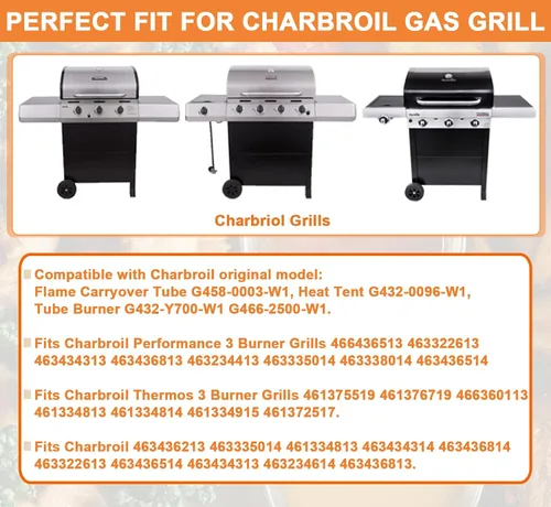 Vista 2 de Piezas de parrilla para piezas de repuesto de parrilla Charbroil 463436215 461334813 463434314 463436814 463322613 463436514 463434313 piezas